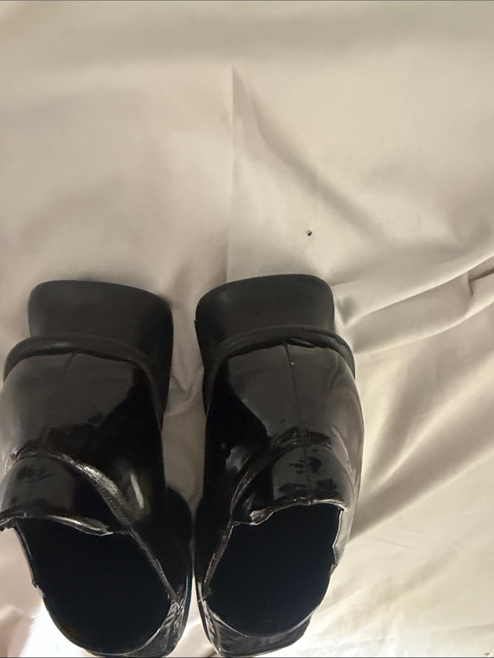 Prada Black Patent Leather Square-Toe Loafers - Picture 14 of 14